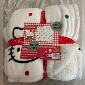 Hello Kitty Christmas Full/Queen Sherpa Blanket